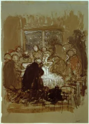 Composition Sketch for "The Last Supper"